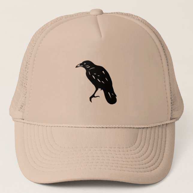 CROW Karasu Kirie cutout picture Trucker Hat (Front)