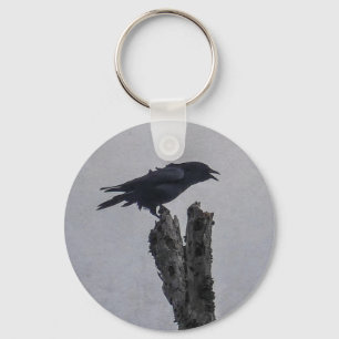 Crow  key ring