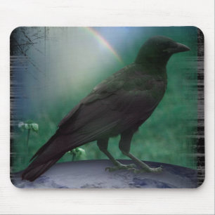 CROW KNOW EARTH MOUSE MAT