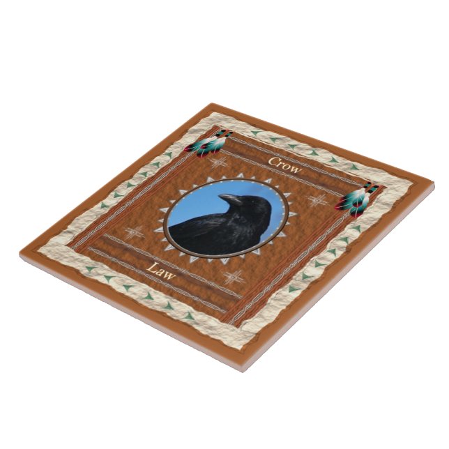 Crow - Law Ceramic Tile (Side)