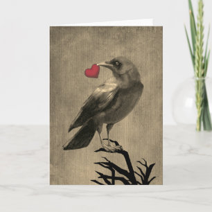 Crow Love Blank Card