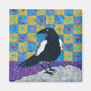 Crow Love Magnet