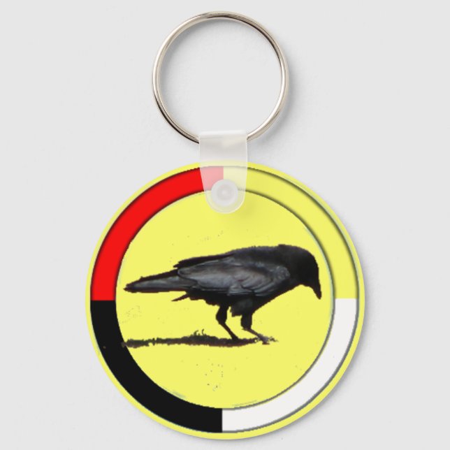 Crow Medicine keychain (Front)