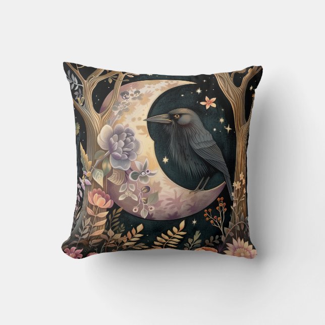 Crow Moon Cushion (Front)
