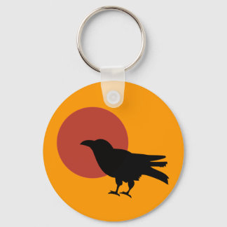Crow Moon Key Ring