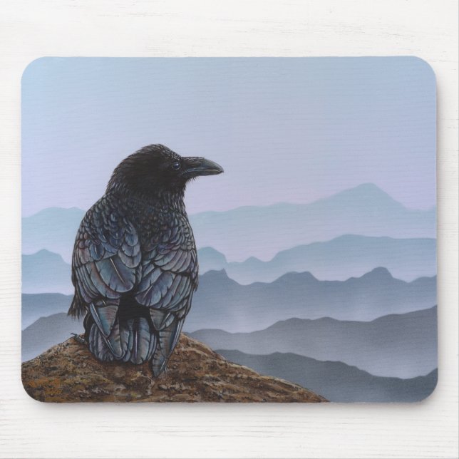 Crow Mouse Mat (Front)