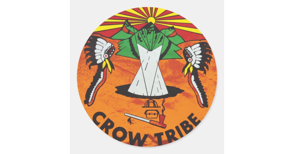 Crow Nation Classic Round Sticker Zazzle