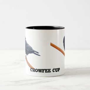 CROW ON A CABLE Mugs