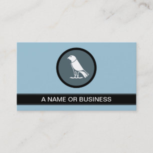 crow powder blue bubble business card