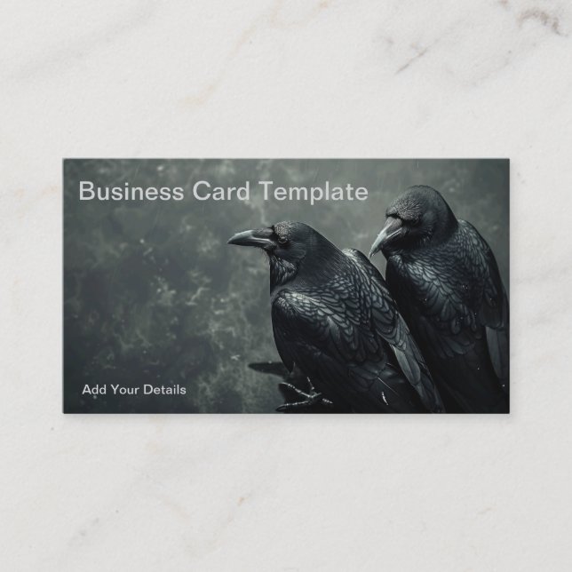 Crow Raven Business Card (Front)