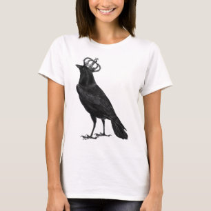 CROW Raven Crown Black Bird Birds T-Shirt