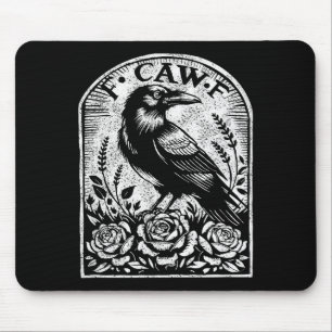 Crow Raven F Caw F  Mouse Mat
