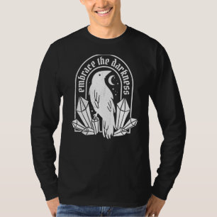 crow raven goth tattoo Embrace the darkness T-Shirt