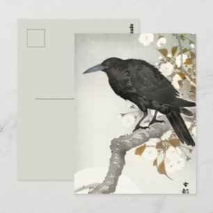 Crow Raven Koson Japanese Bird Postcard