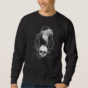 Crow Raven Mystic Odin Viking Bird Sweatshirt