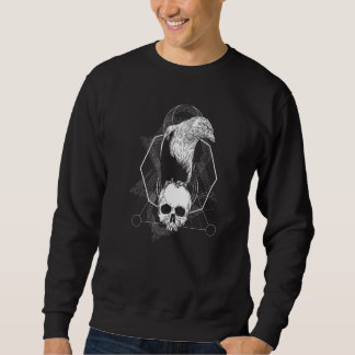 Crow Raven  Mystic Odin Viking Bird Sweatshirt