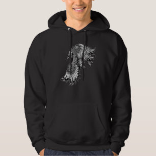 Crow Raven Norse Mythology Viking Nordic Symbol Cu Hoodie