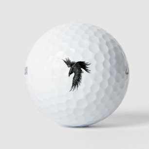 Crow Raven Norse Viking Symbol Golf Balls