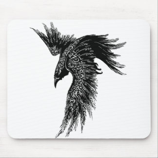 Crow Raven Norse Viking Symbol Mouse Mat