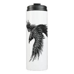 Crow Raven Norse Viking Symbol Thermal Tumbler