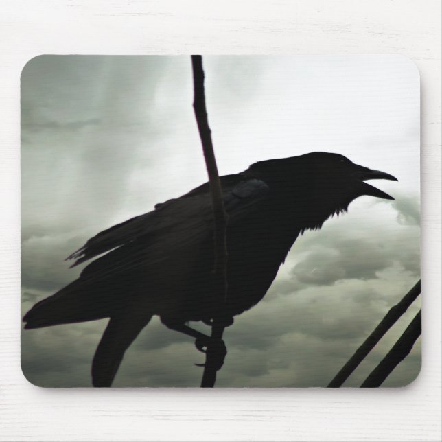 Crow/Raven Photo Mouse Mat (Front)