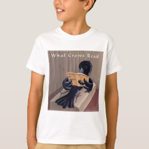 Crow Reading The Raven Funny T-Shirt