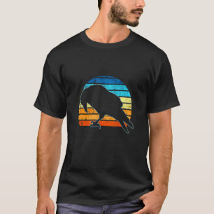 Crow Retro Vintage 80s Style Farm Animal Raven T-Shirt