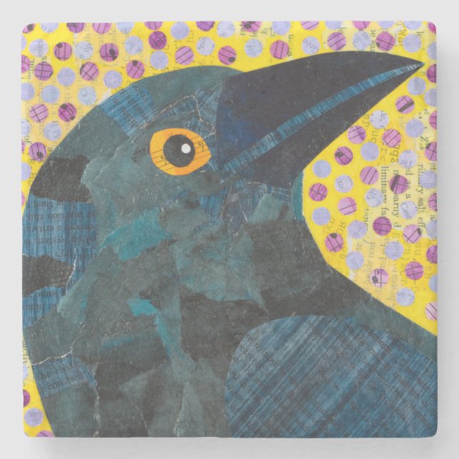 Crow Stone Coaster (Front)