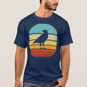 Crow Sunset Retro Vintage 60s 70s Sunset for Men T-Shirt