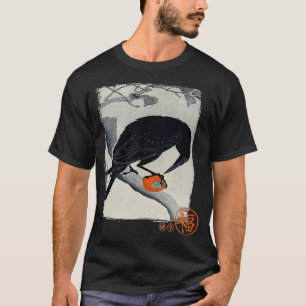 Crow traditional japanese art vintage gift T-Shirt