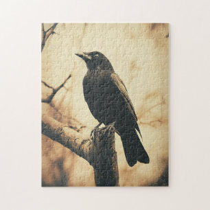 Crow Vintage Style Jigsaw Puzzle