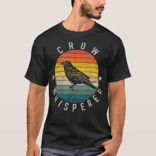 Crow Whisperer Vintage Sunset Cute Raven  T-Shirt