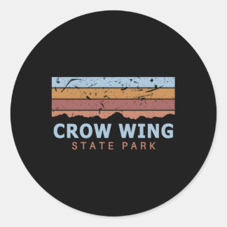Crow Wing State Park Minnesota Classic Round Sticker