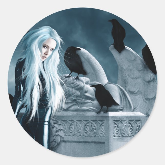Crow Witch Sticker (Front)
