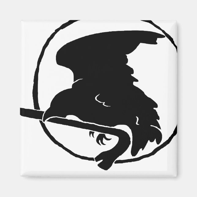 Crowbar Magnet black/white, Round and Square (Front)