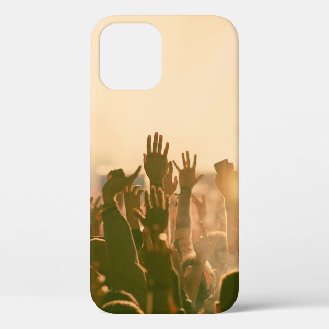 Crowd at concert - retro style photoconcert,crowd, Case-Mate iPhone case (Back)