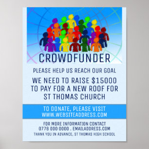 Crowd Design, Crowdfunder, Crowdfunding Poster