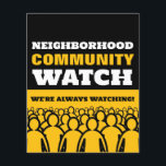 Crowd Design, Neighborhood Watch Warning Flyer<br><div class="desc">Crowd Design,  Neighborhood Community Watch Warning Flyer by The Business Card Store.</div>