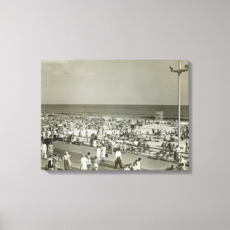 Crowded Beach Canvas Print