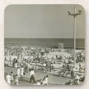 Crowded Beach Coaster