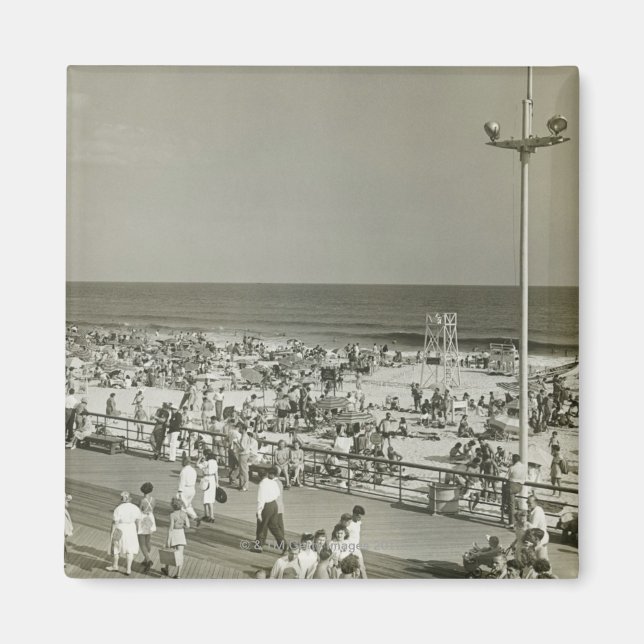 Crowded Beach Magnet (Front)