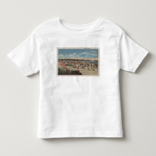 Crowded Beach Scene Toddler T-Shirt (Front)