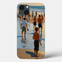 Crowded Beach Walk