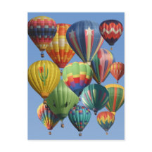 Crowded Colourful Hot Air Balloons