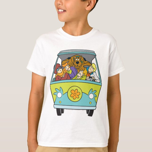 Crowded In The Mystery Machine T-Shirt (Front)