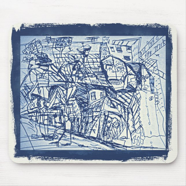 Crowded Mouse Mat (Front)