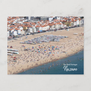 Crowded- Nazare, Portugal  Postcard