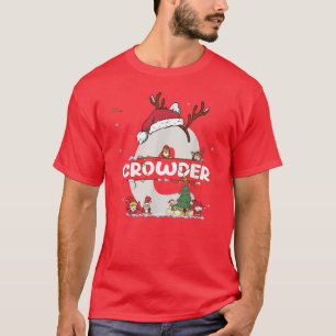 Crowder Christmas Shirt w Crowder Name for funny X