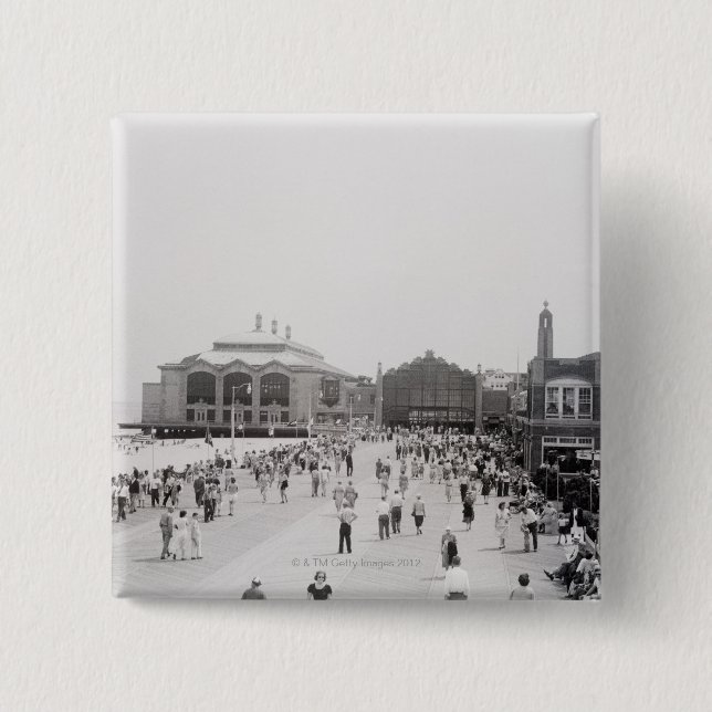 Crowds 15 Cm Square Badge (Front)