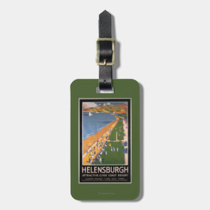 Crowds along Clyde Coast Beach Railways Poster Luggage Tag